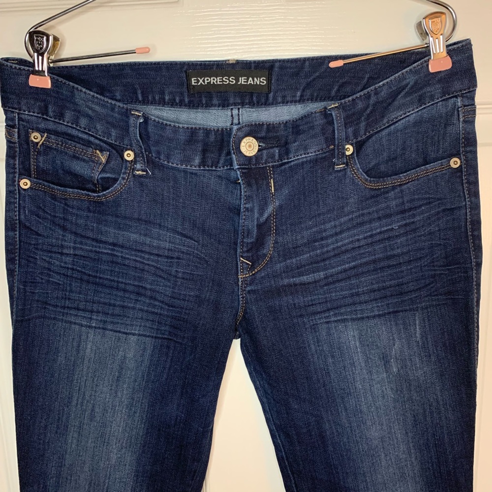 Express low rise ankle skinny jeans